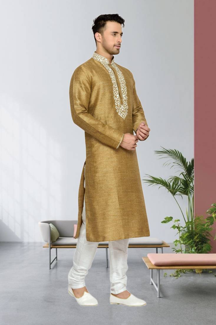 Indian Poshakh Antique Herry Bone Kurta Pajama