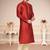 Indian Poshakh Maroon Doby Dupion Kurta Pajama