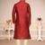 Indian Poshakh Maroon Doby Dupion Kurta Pajama