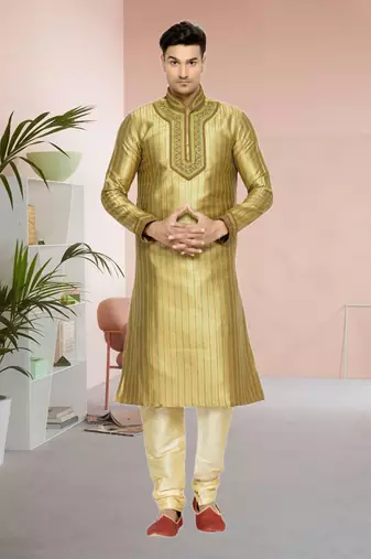 Indian Poshakh Antique Art Silk Kurta Pajama