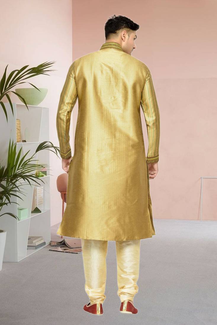 Indian Poshakh Antique Art Silk Kurta Pajama