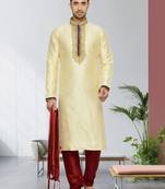 Gold Doby Dupion Kurta Pajama