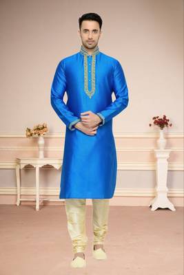 Indian Poshakh Feerozy Dupion Kurta Pajama 1
