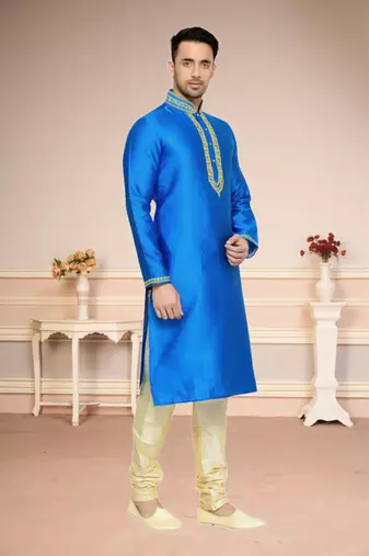 Indian Poshakh Feerozy Dupion Kurta Pajama