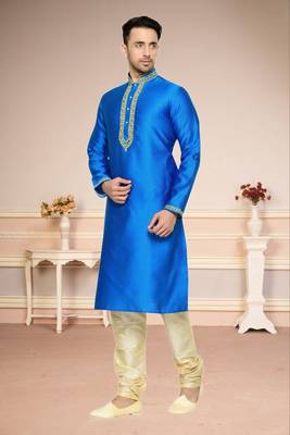 Indian Poshakh Feerozy Dupion Kurta Pajama 3