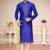 Indian Poshakh Royal Blue Brocket Kurta Pajama