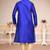 Indian Poshakh Royal Blue Brocket Kurta Pajama