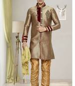 Antique Semi Indo Brocket Kurta Pajama