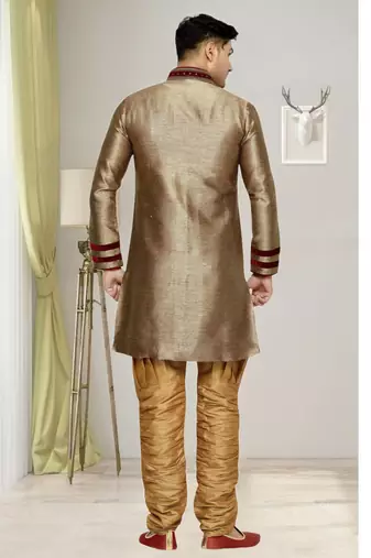 Antique Semi Indo Brocket Kurta Pajama
