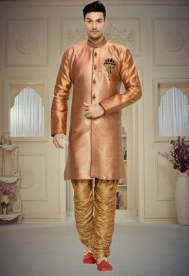 Indian Poshakh Antique Semi Indo Brocket Kurta Pajama 1