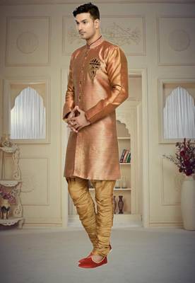 Indian Poshakh Antique Semi Indo Brocket Kurta Pajama 2