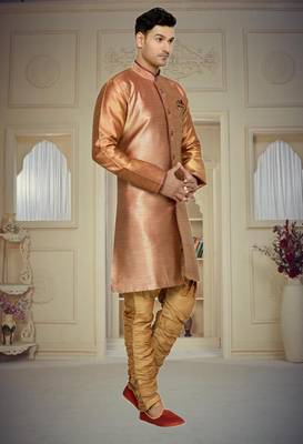 Indian Poshakh Antique Semi Indo Brocket Kurta Pajama 3