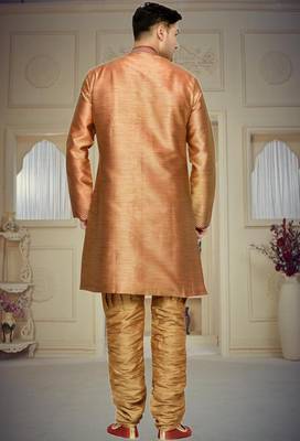 Indian Poshakh Antique Semi Indo Brocket Kurta Pajama 4