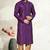 Indian Poshakh Purple Mix Wine Art Dupion Kurta Pajama