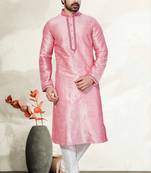 Pink Art Dupion Kurta Pajama