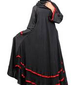 Black Colour High Quality Nida & Georgette Anarklai Style Burka