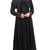 Black Colour Georgette & Stretchable Lycra Black Stone Work Anarkali Style Burka