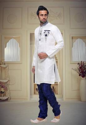 Off White Broket Kurta Pajama 2