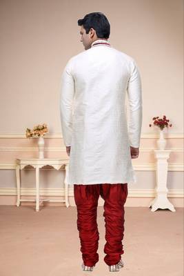 Indian Poshakh Gold Broket Kurta Pajama 1