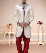 Indian Poshakh Gold Broket Kurta Pajama