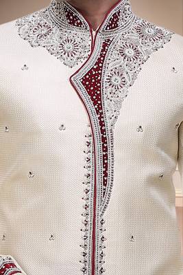 Indian Poshakh Gold Broket Kurta Pajama 4