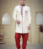 Indian Poshakh Gold Broket Kurta Pajama