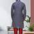 Indian poshakh blue art silk kurta pajama