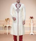 Indian Poshakh Cream Broket Kurta Pajama