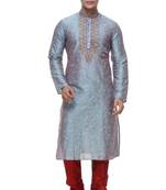 Firozi Art Silk Kurta Pajama