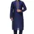 Blue Art Silk Kurta Pajama