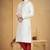 Indian Poshakh Cream Art Silk With Threading Kurta Pajama