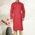 Indian Poshakh Maroon Synthetic Kurta Pajama
