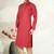 Indian Poshakh Maroon Synthetic Kurta Pajama