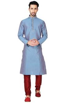 Indian Poshakh Rama Green Art Silk Kurta Pajama