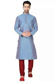 Indian Poshakh Rama Green Art Silk Kurta Pajama