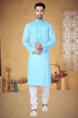 Indian Poshakh Ferozze Cotton Kurta Pajama 1