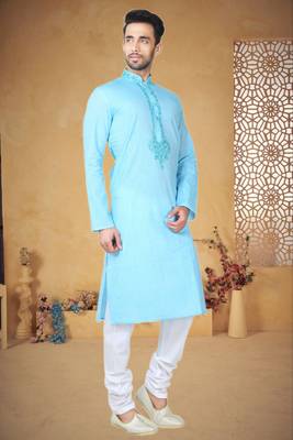 Indian Poshakh Ferozze Cotton Kurta Pajama 2