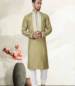 Indian Poshakh Antique Pure Monnga Silk Kurta Pajama