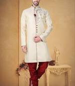 Indian Poshakh Gold Brocket Kurta Pajama