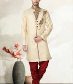 Indian Poshakh Gold Brocket Kurta Pajama