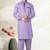 Indian Poshakh Lavender Cotton Linen Pathani Suit