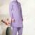 Indian Poshakh Lavender Cotton Linen Pathani Suit