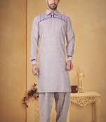 Indian Poshakh Pistaa Cotton Linen Kurta Pajama