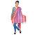 Multicolor Abstract Designs Reversible Silk Stole