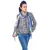 Circles N Chequered Style Reversible Silk Stole