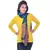 Leafy Floral Jaal Design Green Kashmiri Silk Stole