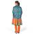 Blue N Red Reversible Kashmiri Designer Silk Stole