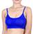 Blue color 6 straps padded bralette bra (removable pads)(size: free)