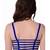 Blue color 6 straps padded bralette bra (removable pads)(size: free)