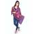 Paisley Design Pink N Purple Reversible Silk Stole